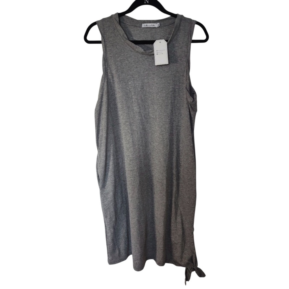 Culture Code Gray Sleeveless Tie Hem Dress XL Casual Soft Stretch Vacation